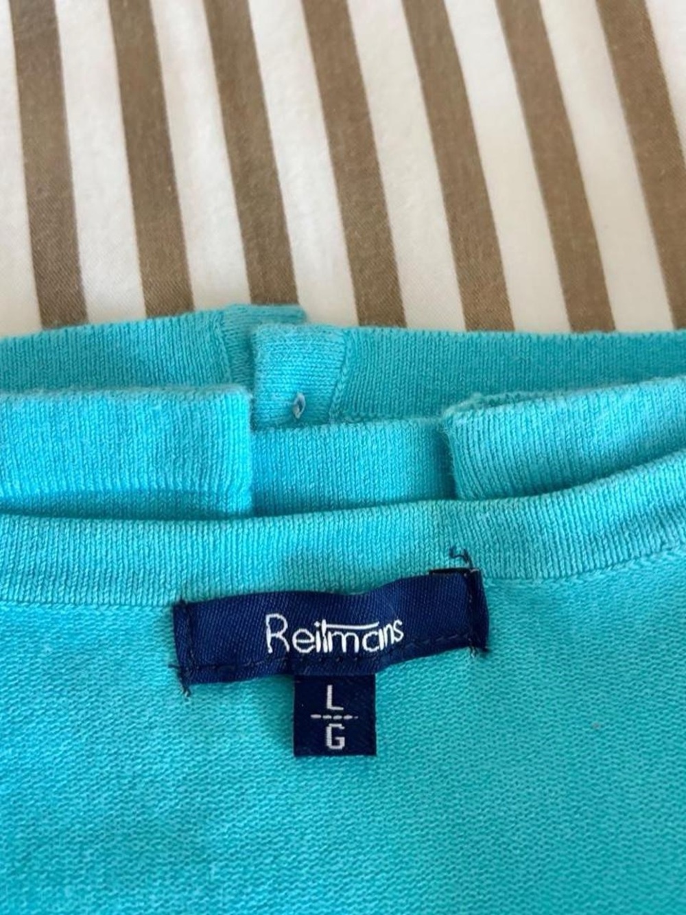 Turquoise Button-Front Cardigan - Picture 4 of 4